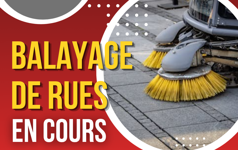 Opération de balayage de rues