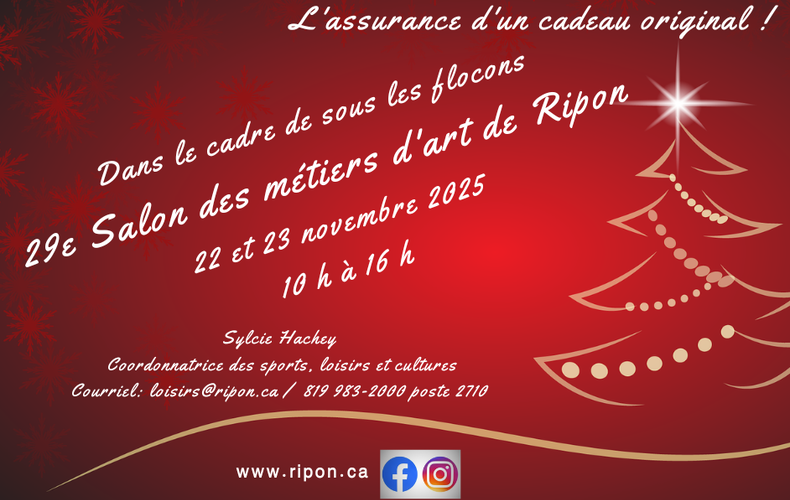 Appel à candidatures - 29e Salon des métiers d'art de Ripon