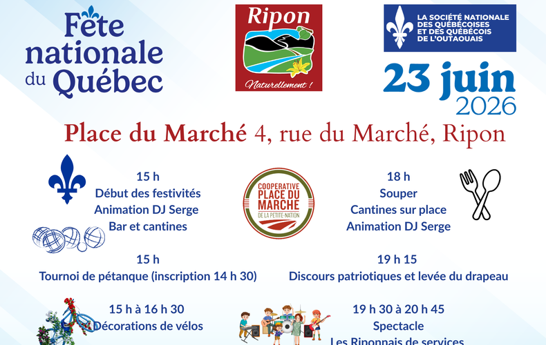 C'est à la Coopérative Place du Marché que la St-Jean de Ripon se passe!
