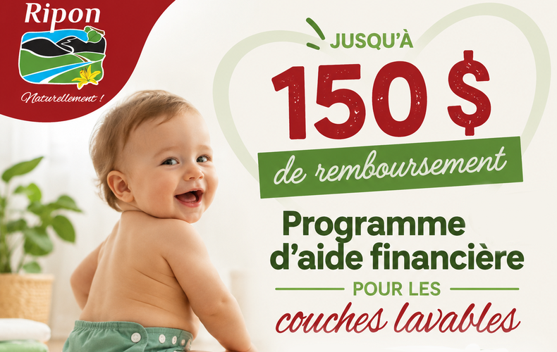 Programme d'aide financière pour les couches lavables