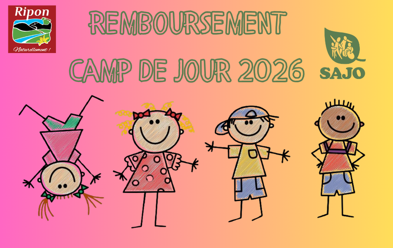 Remboursement - Camp de jour 2026